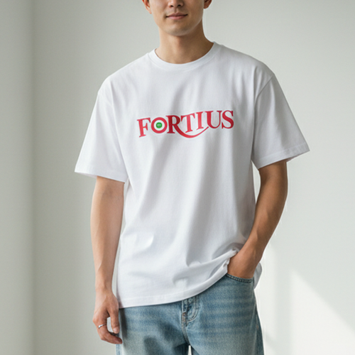 【受注販売受付中】フォルティウス”FORTIUS”Tシャツ／レッドロゴ